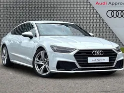 White Used 2021 Audi A7 S-Line Hatchback | £30,494 (Fair price)