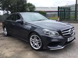Grey Used 2015 Mercedes E220 AMG line Sedan | £9,390 (Fair price)