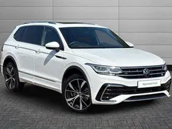Pure white Used 2024 VW Tiguan Allspace R-line SUV | £37,250 (Expensive)