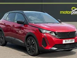 Ultimate red metallic Used 2022 Peugeot 3008 GTi SUV | £21,000 (Fair price)