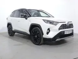 White/black Used 2021 Toyota RAV4 Hybrid SUV | £24,540 (Fair price)