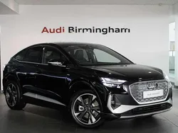 Black New 2025 Audi Q4 Sportback e-tron S-Line SUV | £43,000