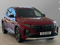 Sunset red Used 2021 Hyundai Tucson N Line SUV | £18,513 (A bit pricey)