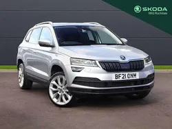 Brilliant silver metallic Used 2021 Skoda Karoq SUV | £22,500 (Fair price)
