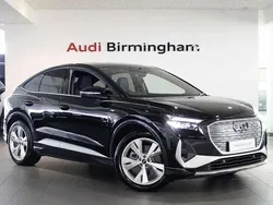 Black Used 2024 Audi Q4 Sportback e-tron S-Line SUV | £34,490