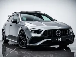 Grey Used 2023 Mercedes A35 AMG Premium Plus Hatchback | £36,995 (A bit pricey)