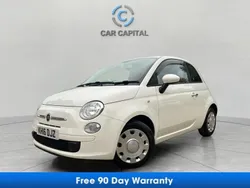White Used 2016 Fiat 500 Lounge Hatchback | £8,500 (Fair price)