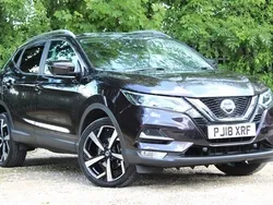 Black Used 2018 Nissan Qashqai Tekna SUV | £10,995 (Fair price)