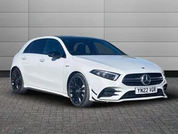 White Used 2022 Mercedes A35 AMG Premium Plus Hatchback | £31,990 (Fair price)