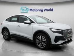 White Used 2022 Audi Q4 Sportback e-tron Sport SUV | £19,100
