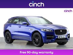 Blue Used 2020 Jaguar F-Pace R-Sport SUV | £20,699 (Fair price)