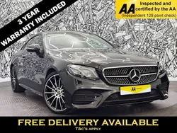 Black Used 2020 Mercedes E220 AMG Line Premium Plus Coupe | £29,395 (A bit pricey)