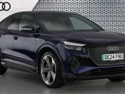 Blue Used 2024 Audi Q4 Sportback e-tron Black Edition SUV | £34,599