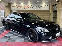 Black Used 2014 Mercedes C250 AMG line Sedan | £9,995 (Expensive)