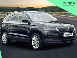 Black magic pearlescent Used 2018 Skoda Karoq SE L SUV | £12,900 (Good price)