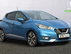Blue Used 2017 Nissan Micra Tekna Hatchback | £6,699 (Good price)