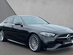 Obsidian black metallic Used 2024 Mercedes C300 AMG Line Premium Sedan | £35,480 (Expensive)