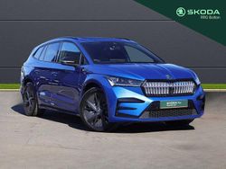Race blue metallic Used 2025 Skoda Enyaq iV vRS SUV | £34,995