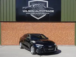 Black Used 2021 Audi A3 S-Line Sedan | £20,690 (Fair price)