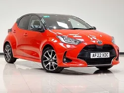 Orange Used 2022 Toyota Yaris Hybrid Edition Hatchback | £16,998 (A bit pricey)