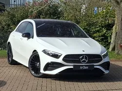 White New 2025 Mercedes A200 AMG Line Premium Plus Hatchback | £37,798 (A bit pricey)