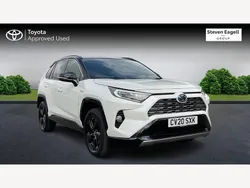 White/black Used 2020 Toyota RAV4 Hybrid SUV | £22,331 (Expensive)