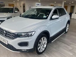 White silver Used 2021 VW T-Roc SEL SUV | £21,399 (Fair price)