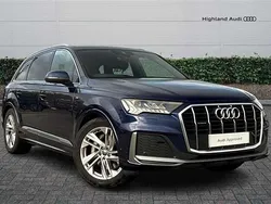 Blue Used 2020 Audi Q7 S-Line SUV | £38,485 (Fair price)