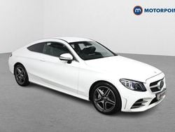 White Used 2021 Mercedes C220 AMG line Coupe | £25,899 (A bit pricey)