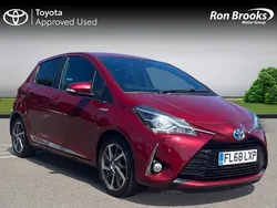 Red Used 2018 Toyota Yaris Hybrid Hatchback | £11,239 (Fair price)