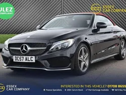 Black Used 2017 Mercedes C250 AMG line Cabriolet | £17,989 (Fair price)