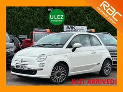 White Used 2015 Fiat 500 Lounge Hatchback | £4,695 (Fair price)