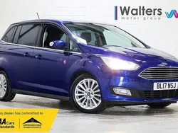 Blue Used 2017 Ford Grand C-Max Titanium MPV | £7,300 (Fair price)