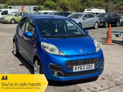 Blue Used 2013 Peugeot 107 Allure Hatchback | £1,489