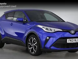 Nebula blue Used 2021 Toyota C-HR Design SUV | £18,995 (Fair price)