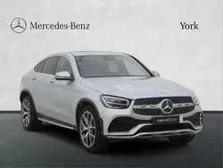 Silver Used 2023 Mercedes GLC300e AMG line Coupe | £39,495 (Fair price)