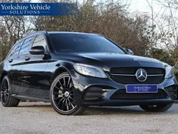 Black Used 2020 Mercedes C300 AMG line Estate | £22,750 (Fair price)