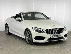 White Used 2017 Mercedes C220 AMG line Cabriolet | £17,295 (Fair price)