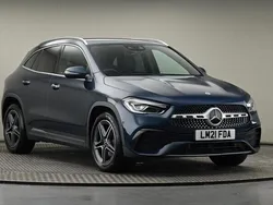Denim blue metallic finish Used 2021 Mercedes GLA200 AMG line SUV | £24,350 (A bit pricey)
