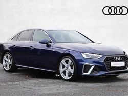 Blue Used 2022 Audi A4 S-Line Sedan | £22,490 (Fair price)