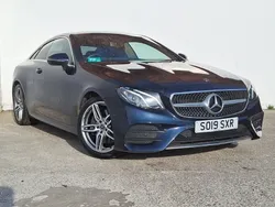 Blue Used 2019 Mercedes E300 AMG line Coupe | £22,298 (Fair price)