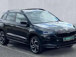 Black magic pearl effect Used 2024 Skoda Karoq SportLine SUV | £28,790 (Fair price)