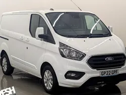 Frozen white (solid colour) Used 2022 Ford Transit Custom Limited Van | £15,990 (Good price)
