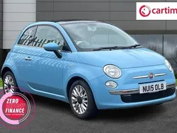 Blue Used 2015 Fiat 500 Lounge Hatchback | £8,250 (Fair price)