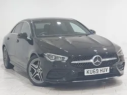 Black Used 2019 Mercedes CLA200 AMG line Sedan | £22,998 (A bit pricey)