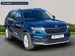 Petrol blue metallic Used 2021 Skoda Kodiaq SE SUV | £19,376 (Good price)
