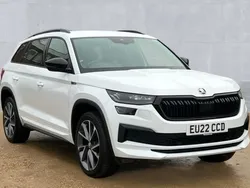 White Used 2022 Skoda Kodiaq SportLine SUV | £26,270 (A bit pricey)