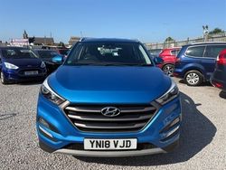 Blue Used 2018 Hyundai Tucson SE SUV | £9,200 (Fair price)