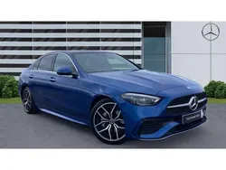 Blue Used 2024 Mercedes C300 AMG Line Premium Plus Sedan | £41,319