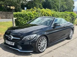 Black Used 2017 Mercedes C220 AMG line Cabriolet | £17,995 (Fair price)
